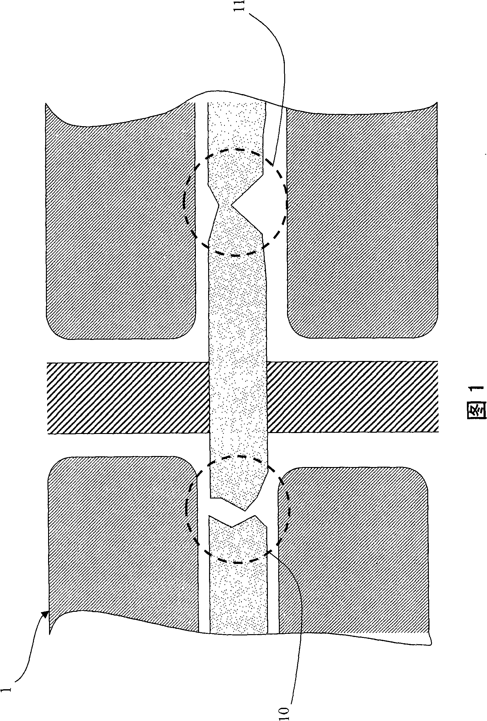 Defect mending apparatus and target material structure