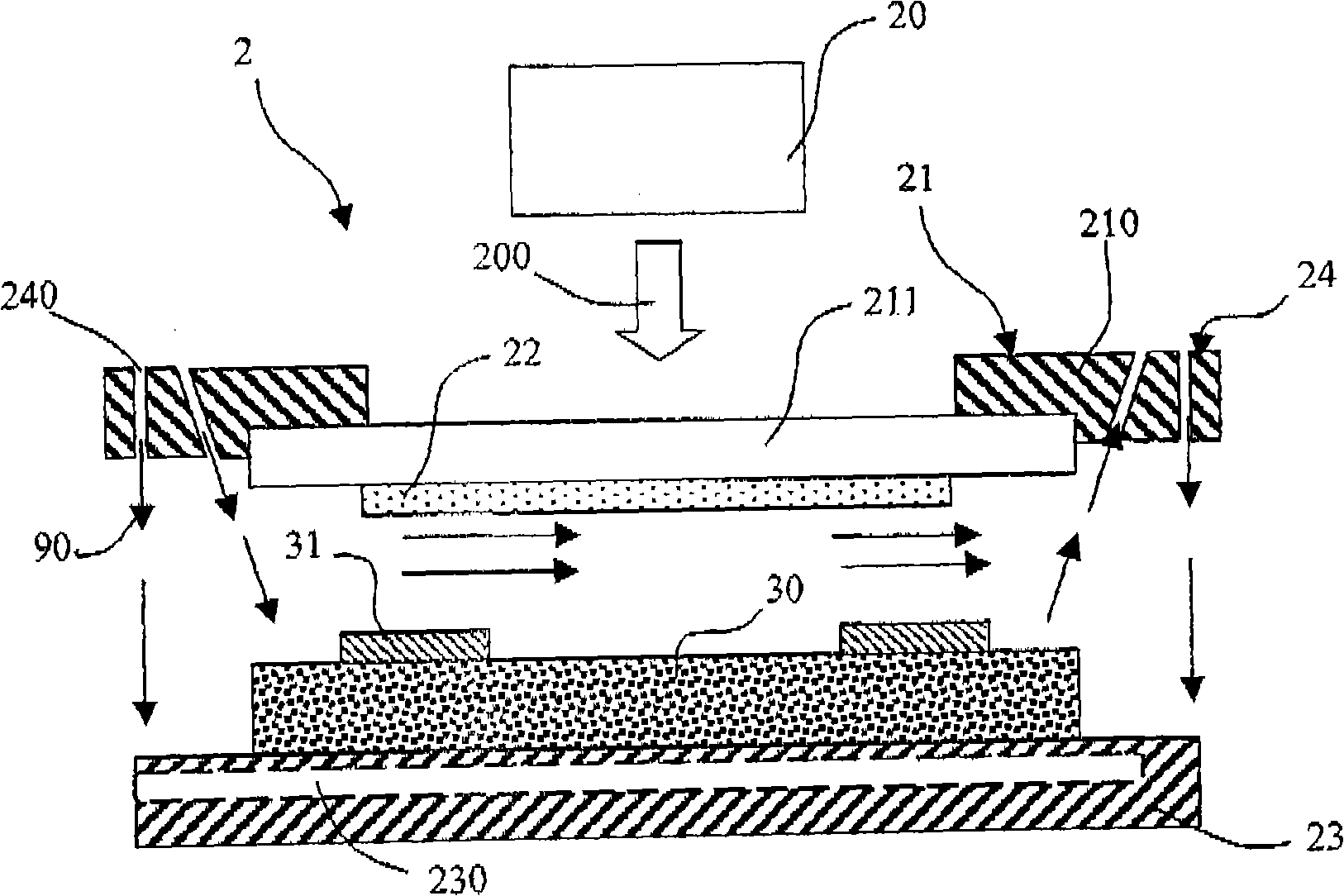 Defect mending apparatus and target material structure