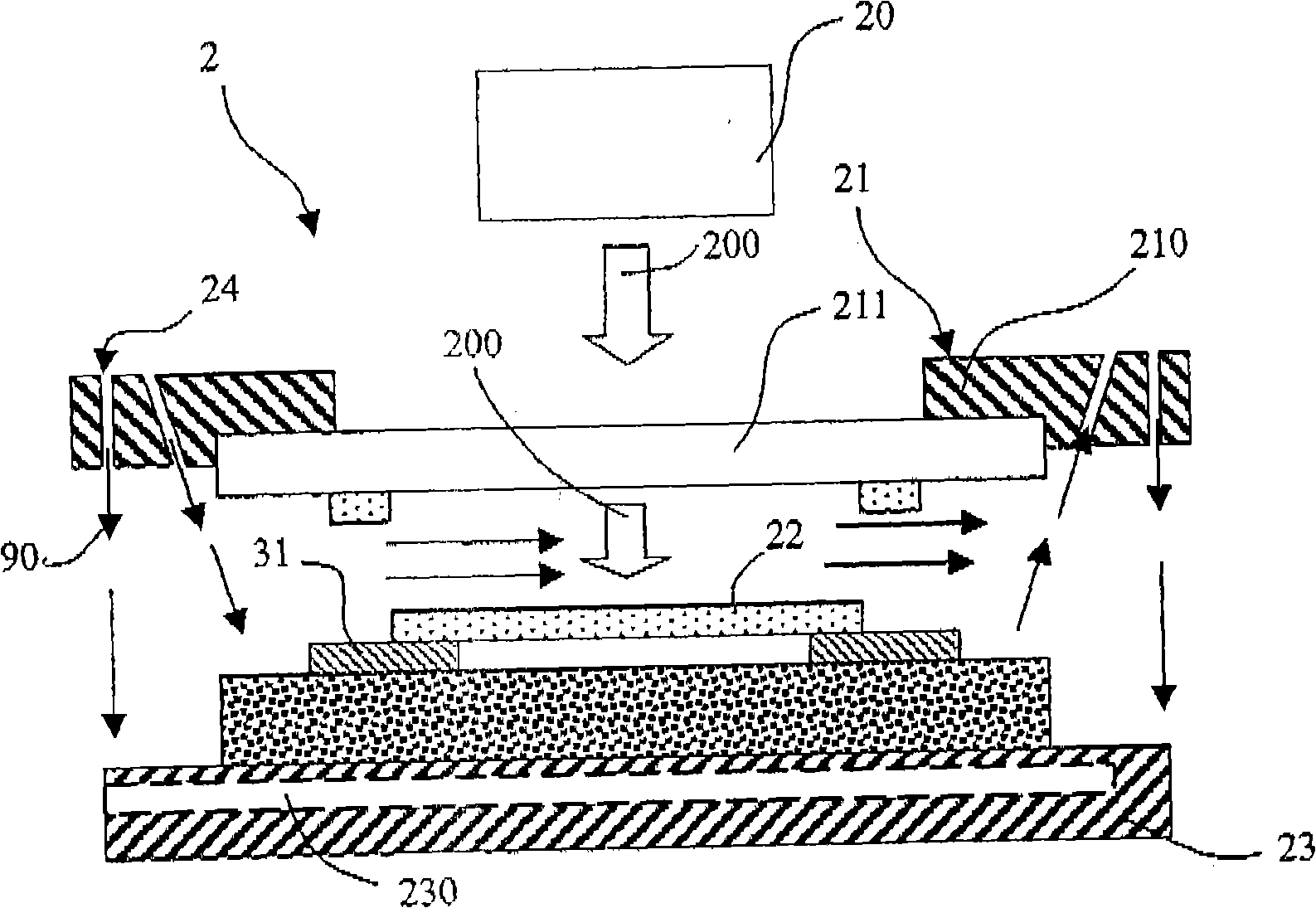 Defect mending apparatus and target material structure