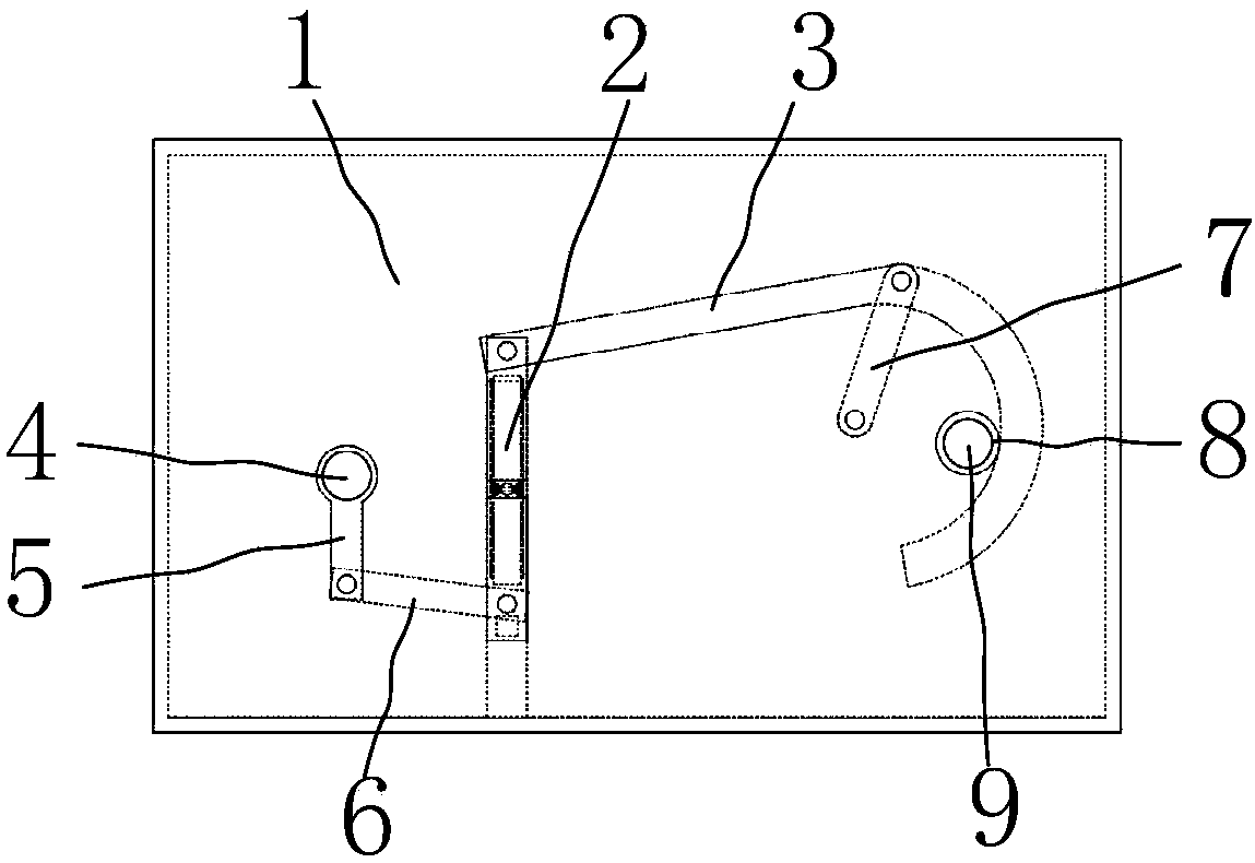 Simple manual adjusting transmission based on four connecting rod drive