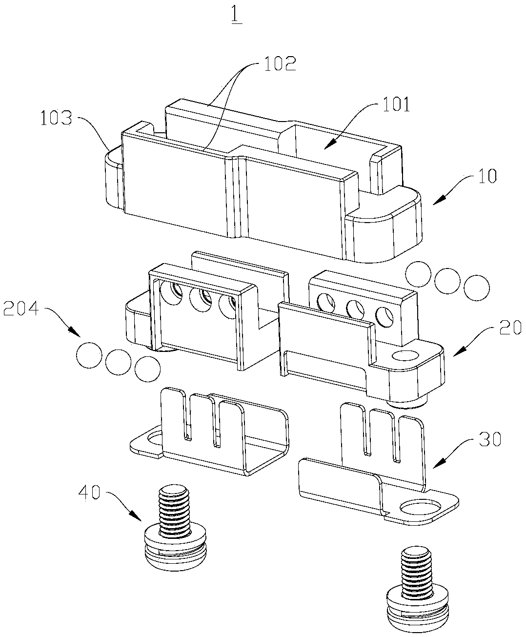 Plug connector terminal assembly