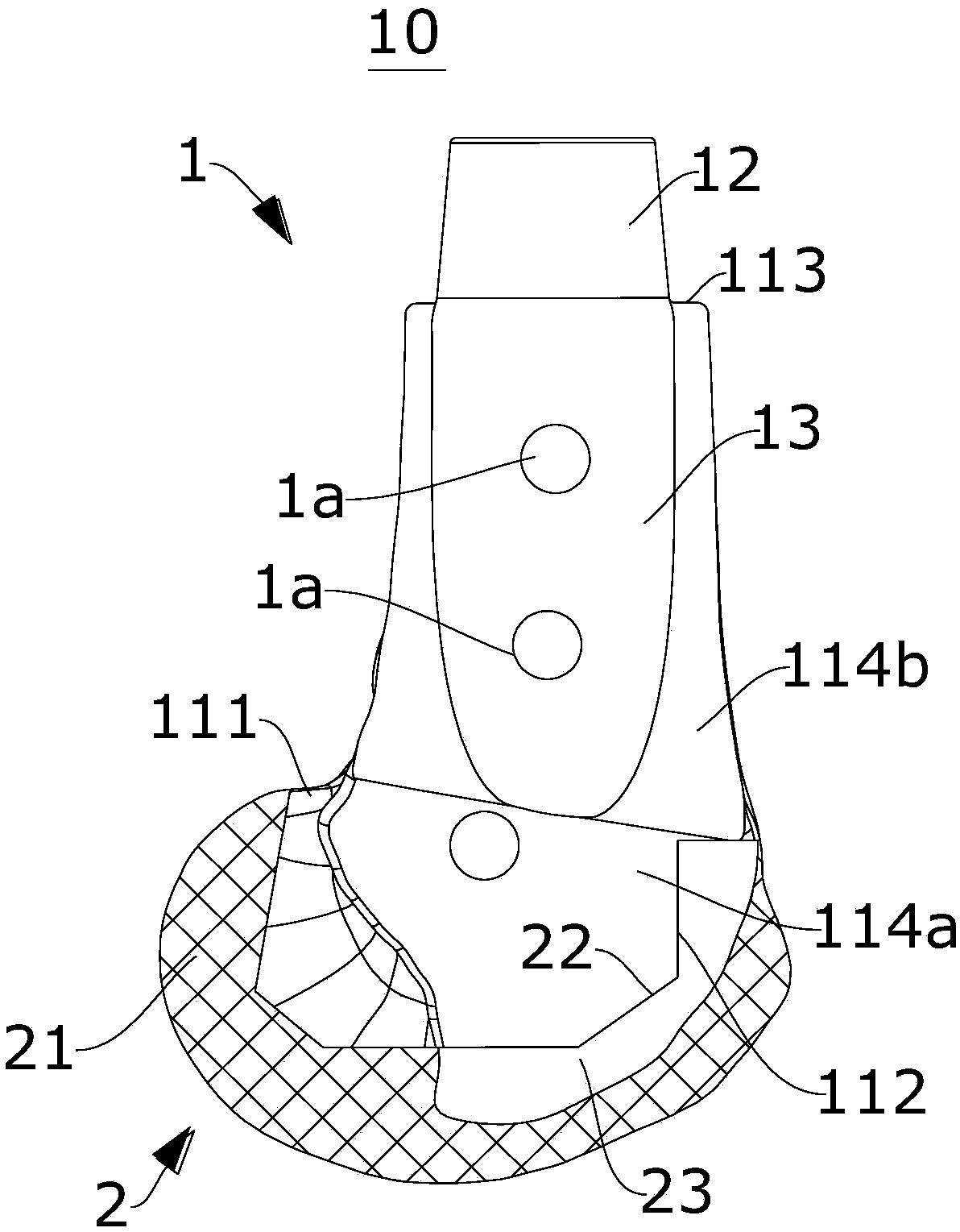 Single-ankle type knee joint prosthesis
