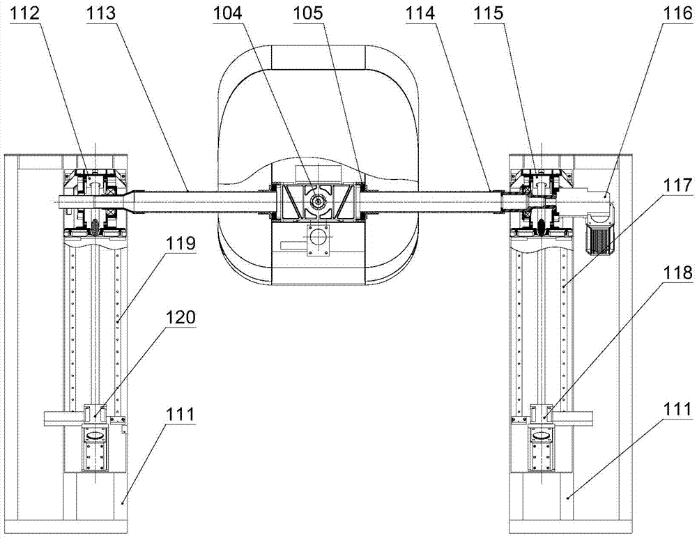 Double-shaft 360-degree all-dimensional high-speed movement feeling analog simulation device
