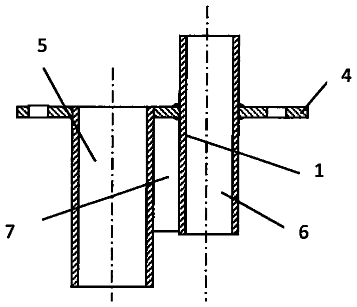 Height adjusting mechanism of sleeve penetrating type crust breaking and discharging device