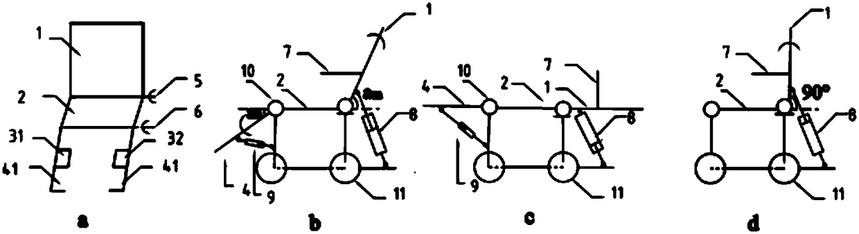 An intelligent control device and method for a structurally adjustable wheelchair
