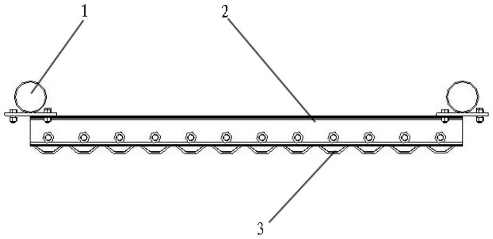 Elastic rotor traffic anti-collision guardrail