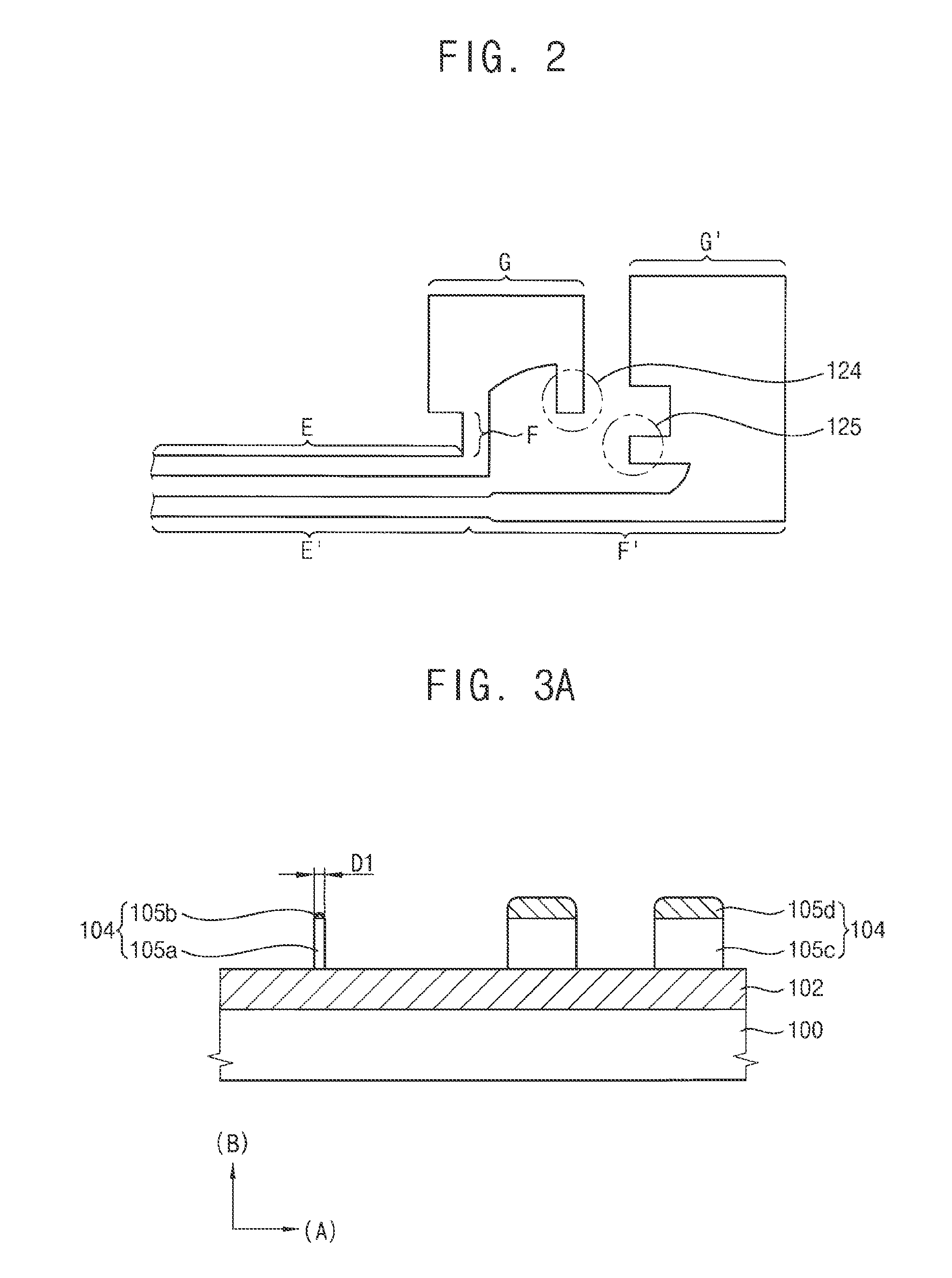 Pattern structures in semiconductor devices