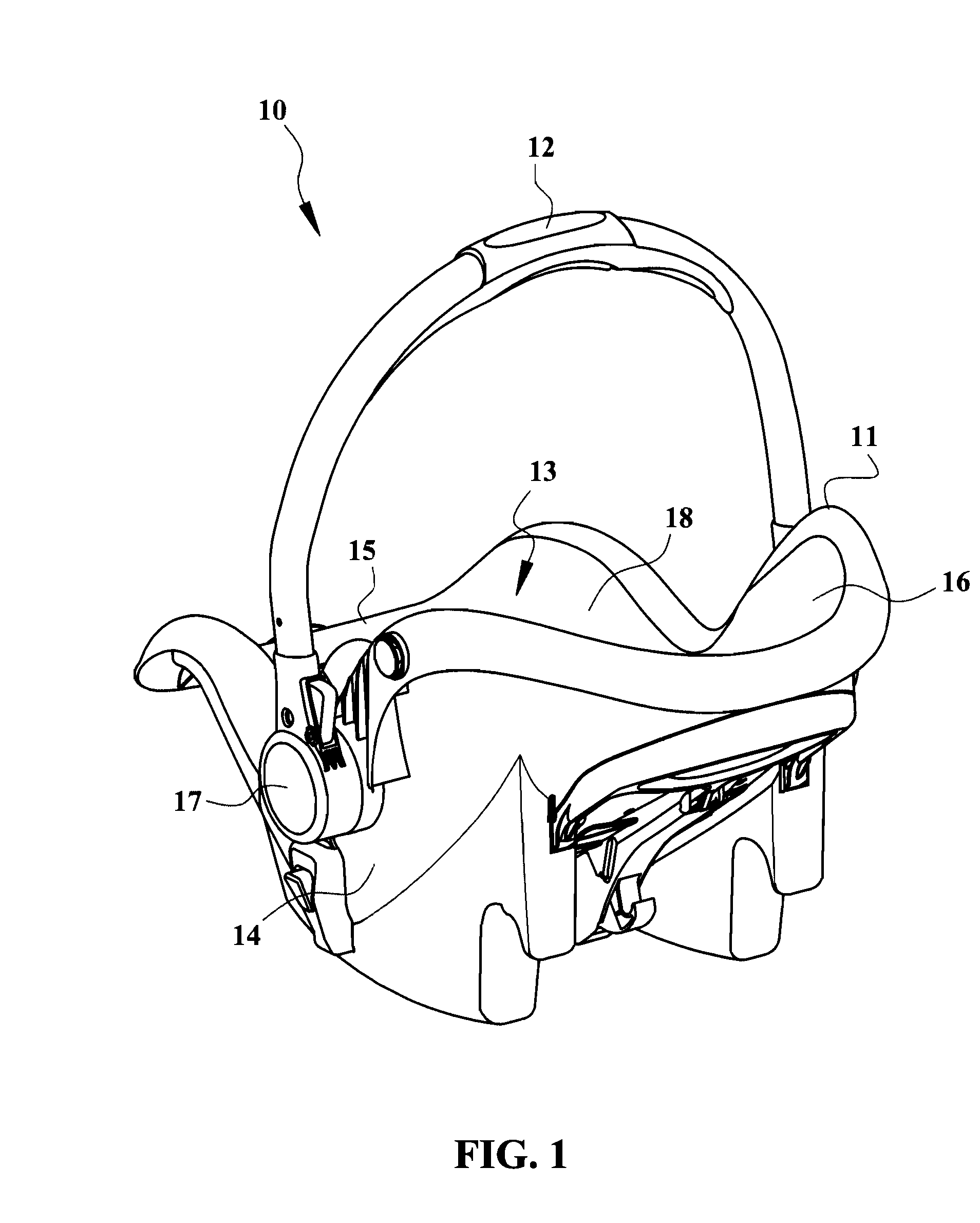Infant safety seat with an adustable accommodating space