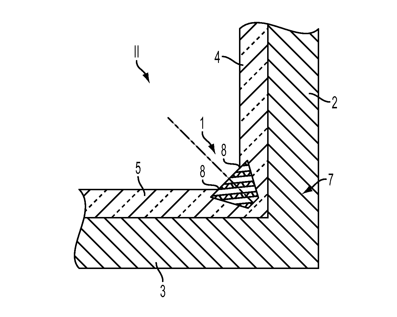 Form-fitting Corner Protector Member or Profile for Facing and Finishing Inside Corners and Edges