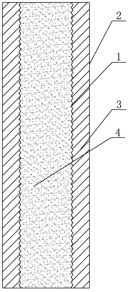 Method for testing own volume deformation of concrete by adopting flexible corrugated pipe