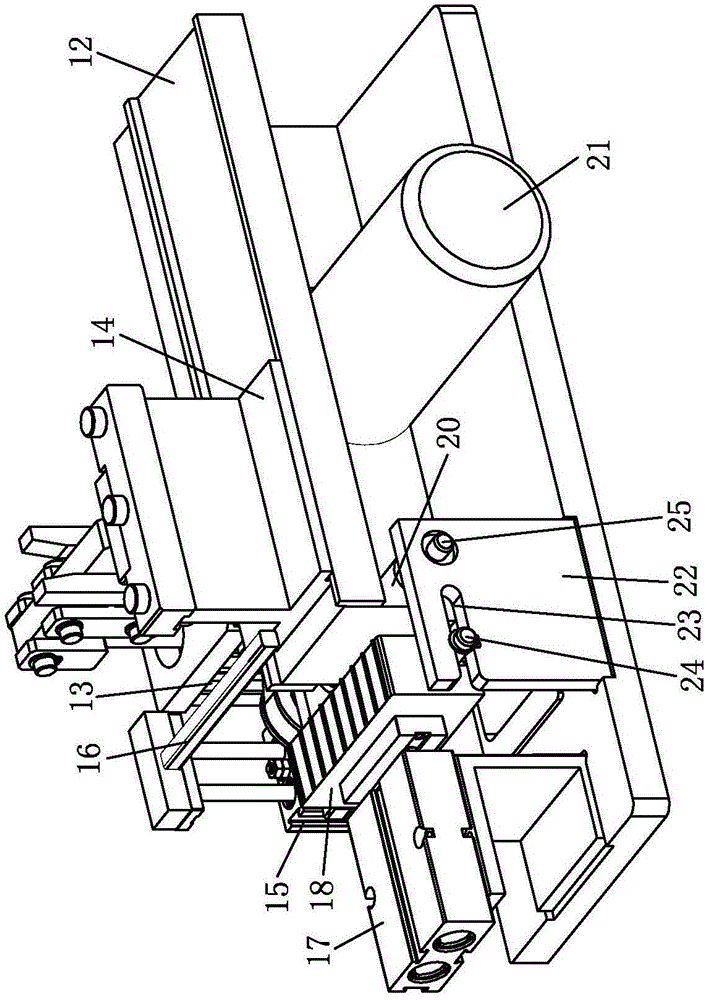 Automatic sheet material stripping structure