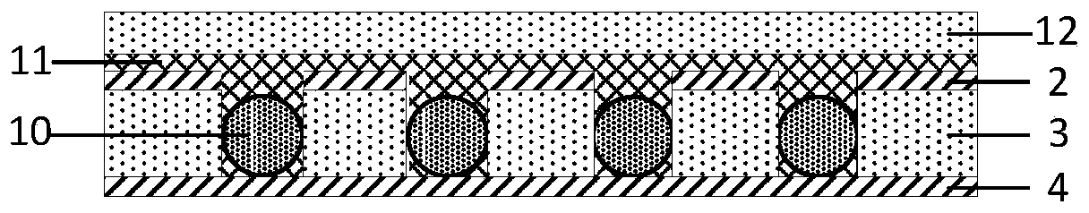 Printed circuit substrate with high-precision rectangular positioning microgrooves and manufacturing method