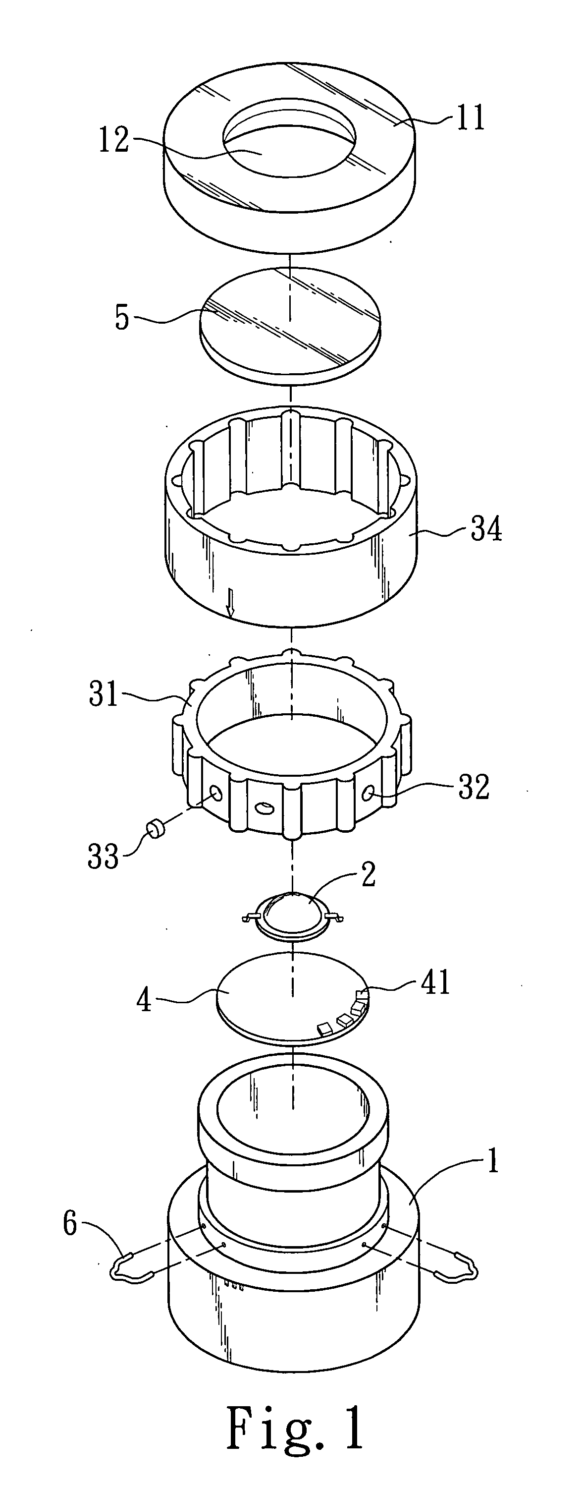 Lighting device with a magnetic switch