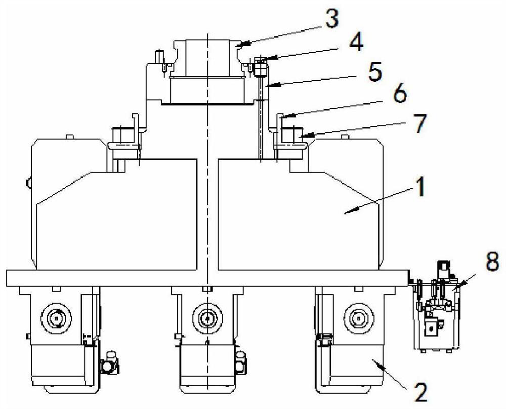 Device and method of milling head with feeding type multi-shaft output drilling bodies