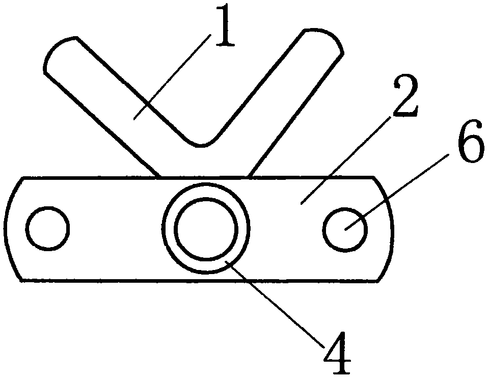 Pull rod fork with stepless adjustable height of double lower support legs