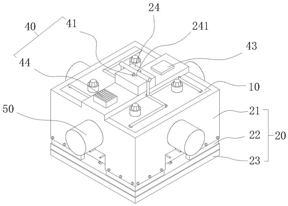 Lead-acid storage battery internal water-cooling circulation inner path system