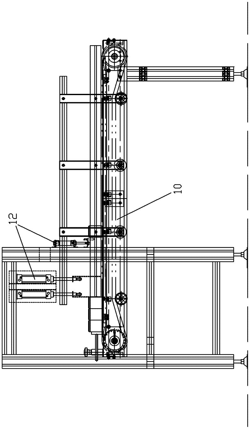 Automatic incasing machine for bottles