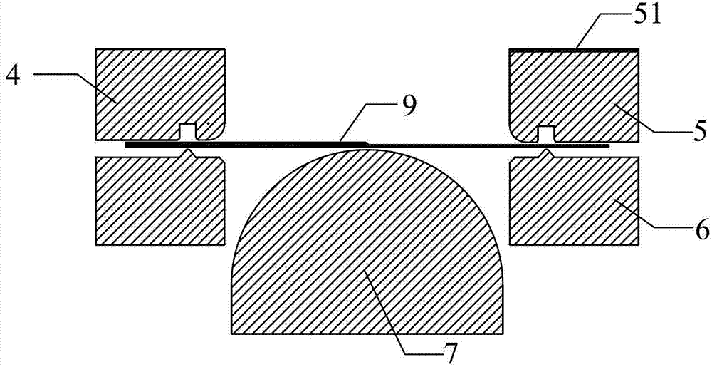 Experimental device for high temperature forming limit measurement of laser tailor welded blanks