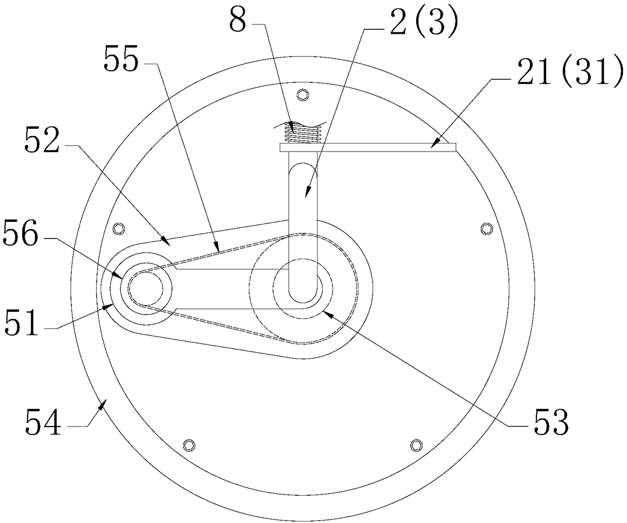 Steering mechanism of four-wheel-drive electric baby carriage for children
