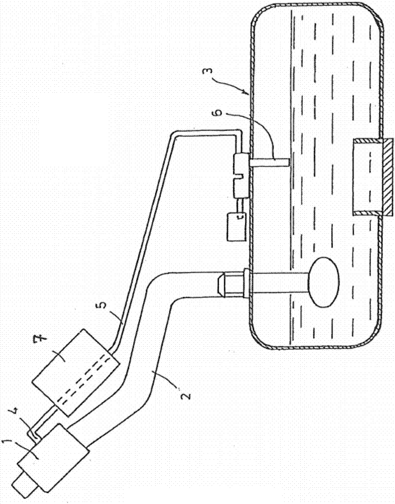 Filling device for motor vehicle operating fluid container