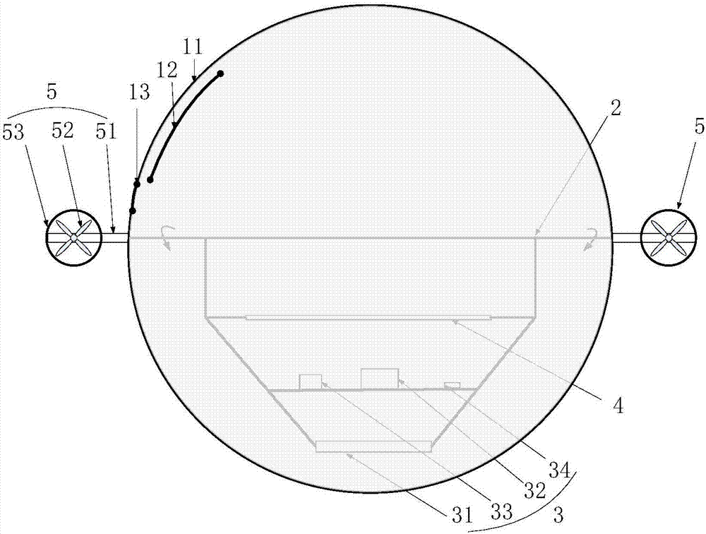 Air inflation demining device