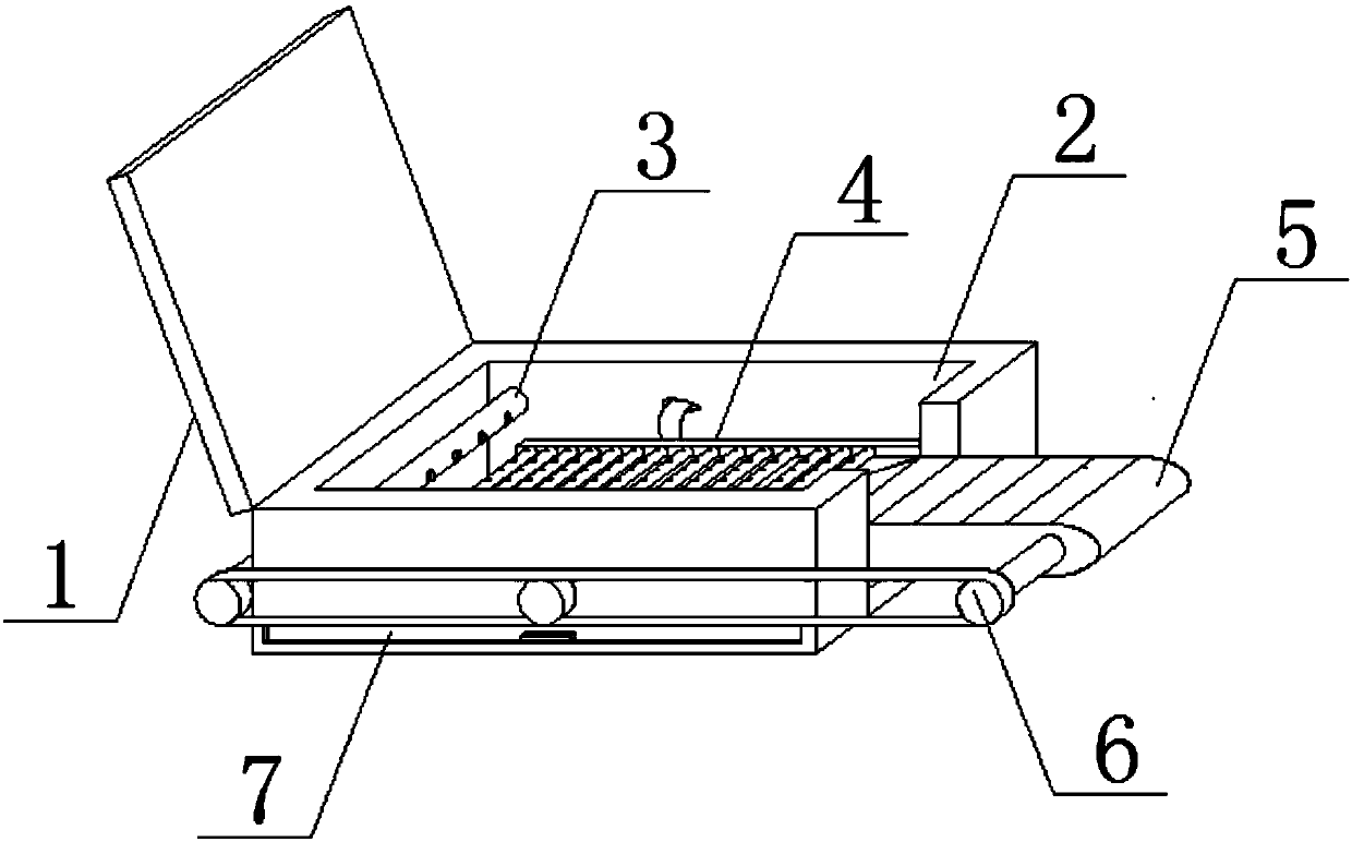 Snail washing device for processing of rice noodles with snails