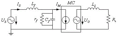 A matrix converter with source damping filter unit and its control method