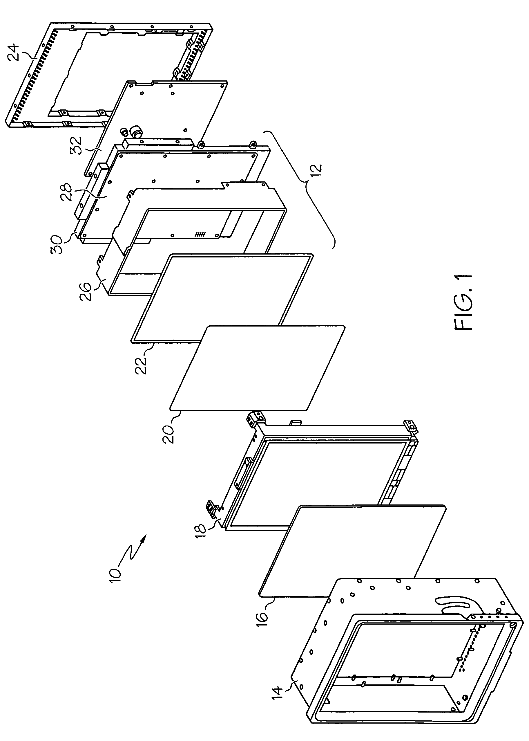 High efficiency backlight assembly for flat panel display assembly and method for the manufacture thereof