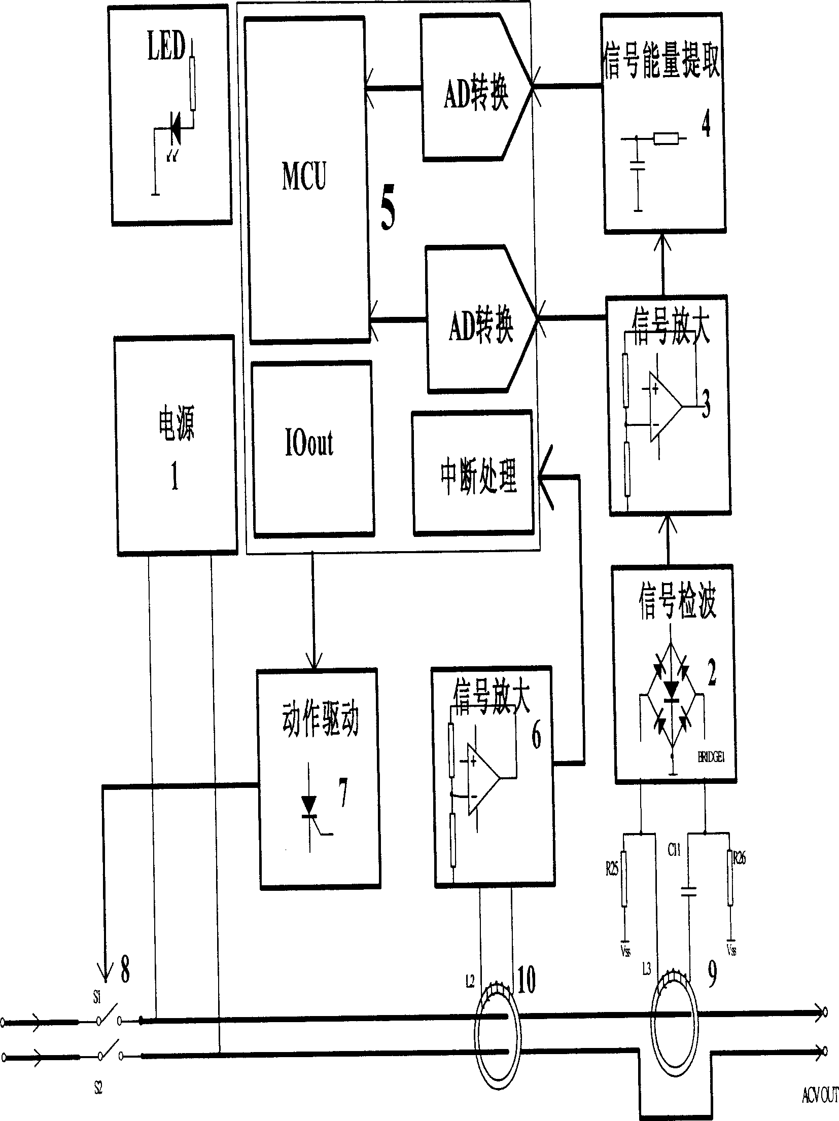 Flashover leakage protector and protection method thereof
