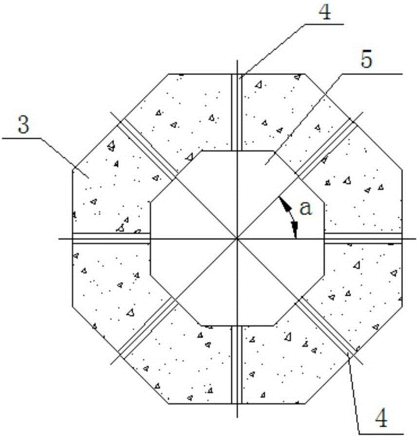 Precast concrete drainage structure in dam body of rock-fill dam and construction method