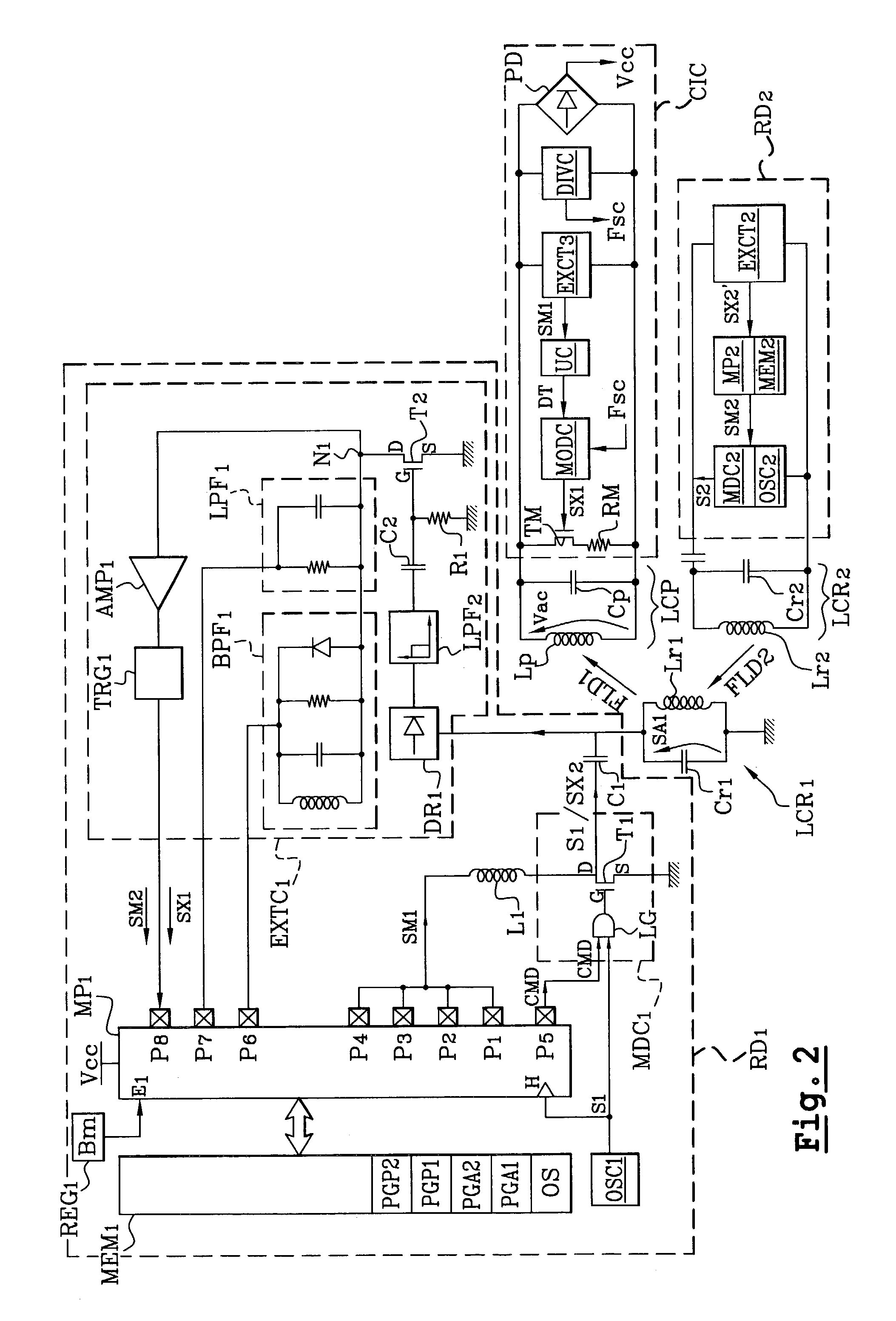 Contactless integrated circuit reader