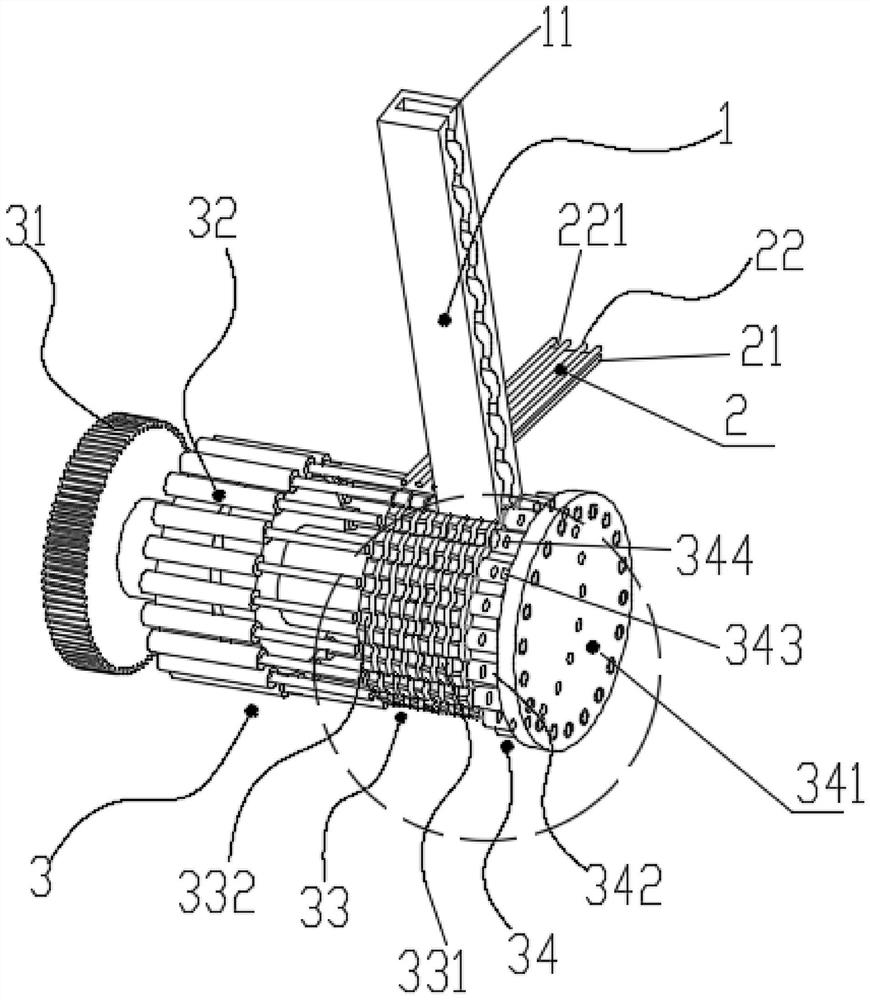 Device for inserting manganese rings into battery shell