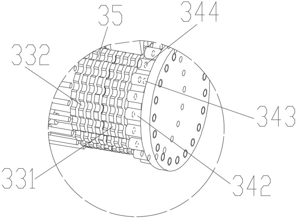 Device for inserting manganese rings into battery shell