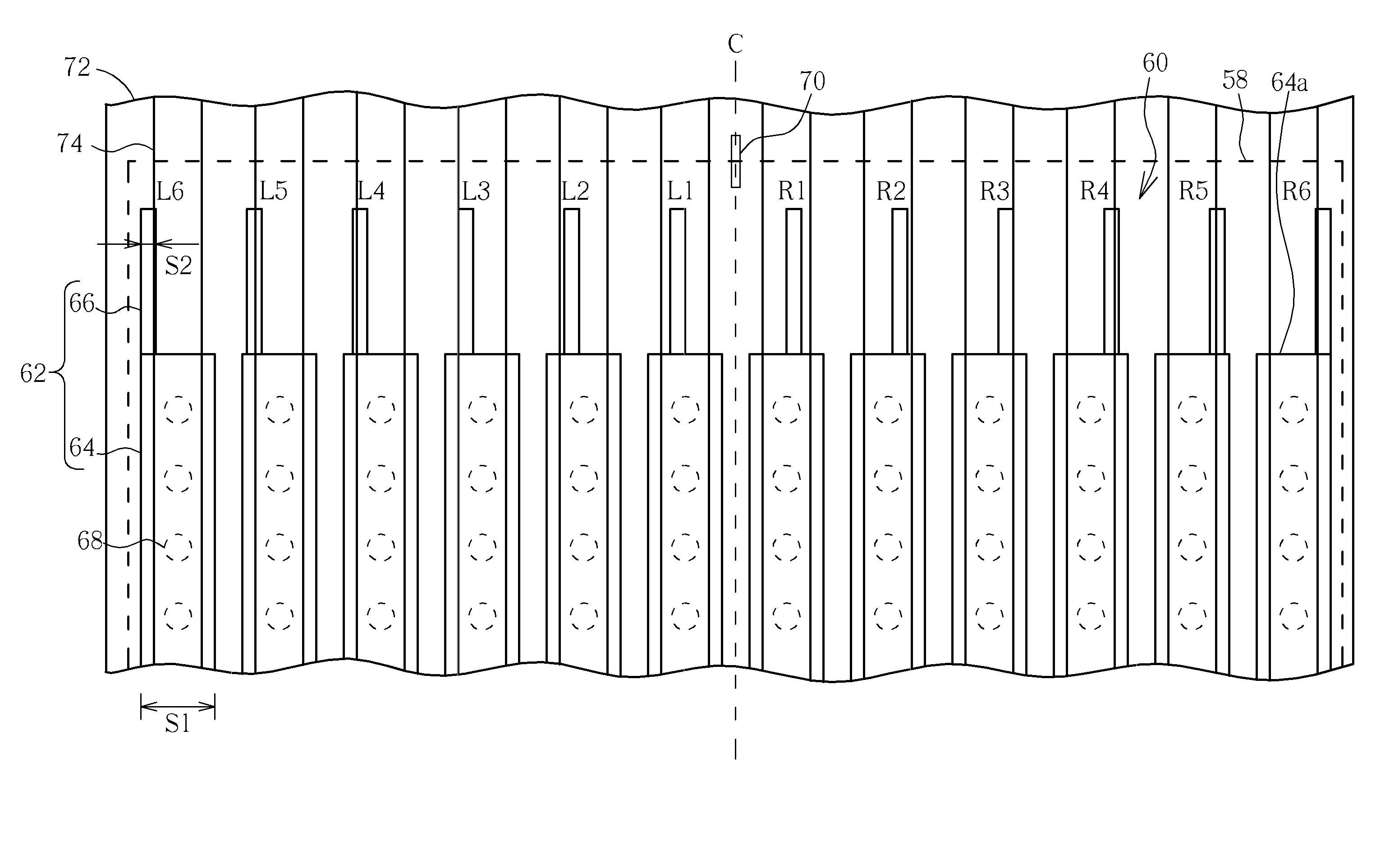 Conductive wire pattern and method of monitoring the bonding error of a film