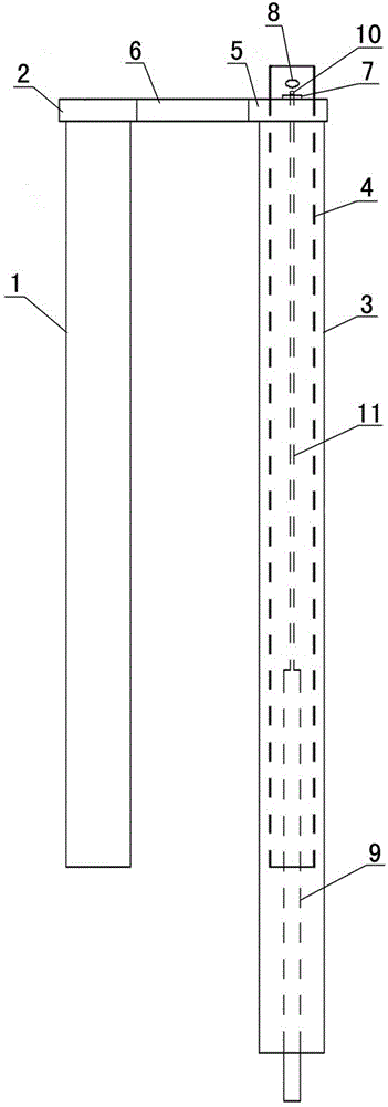 Combined double-row-pile combined vertical prestress anchor rod supporting system and construction method thereof