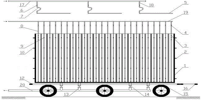 Construction method of a groundwater dynamic simulation experiment platform