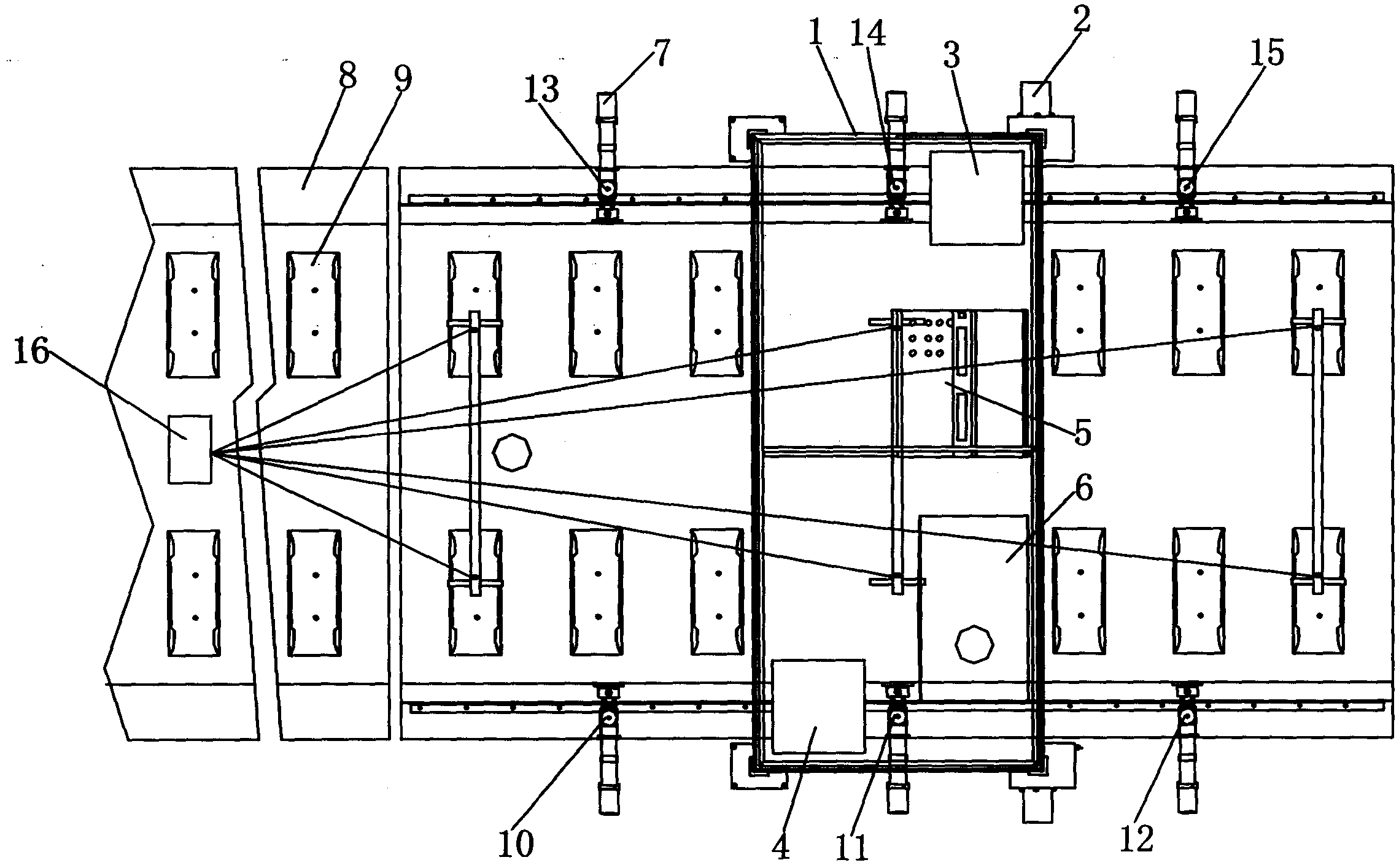 CRTS II-type ballastless track plate pavement accurate adjustment vehicle