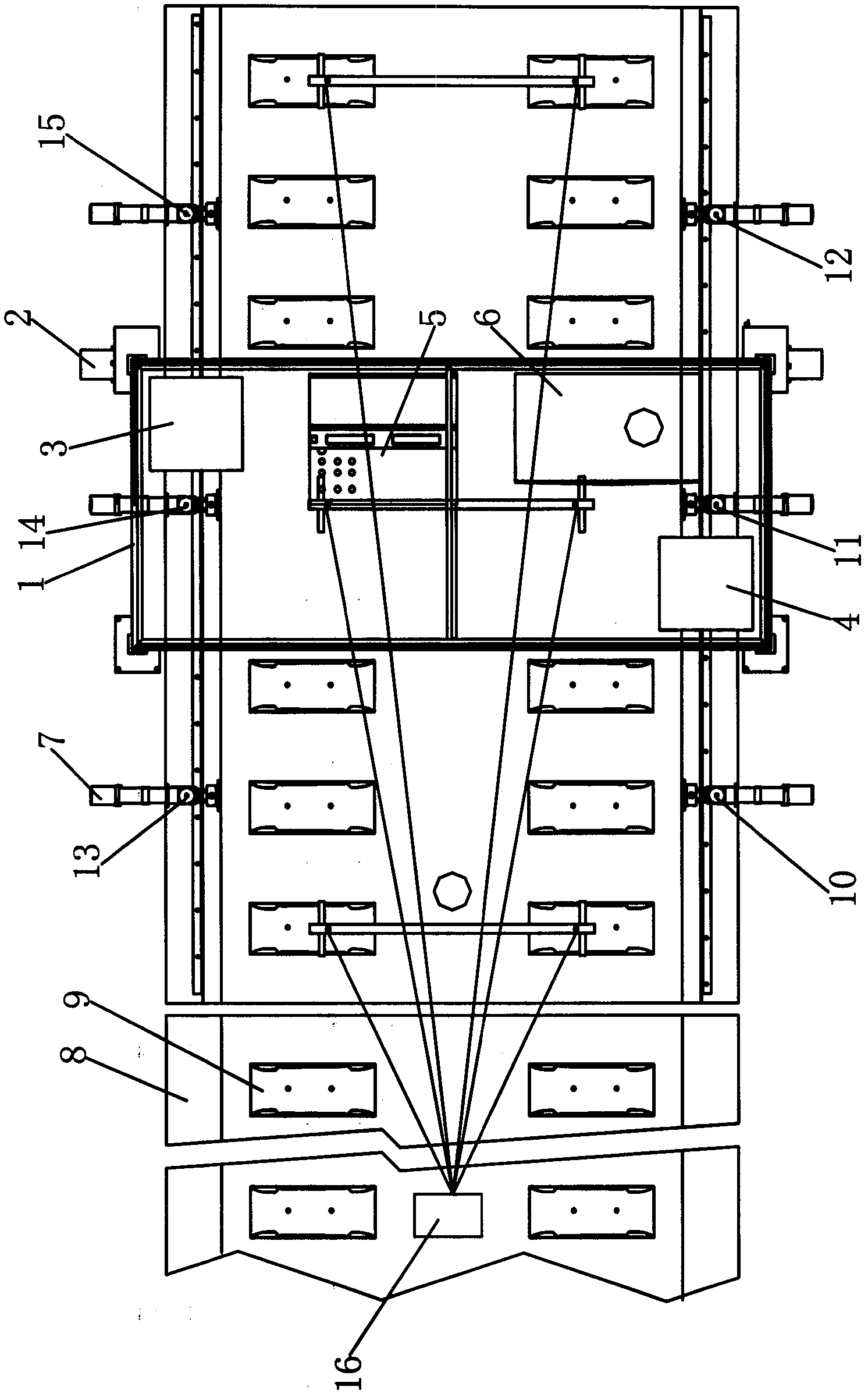 CRTS II-type ballastless track plate pavement accurate adjustment vehicle