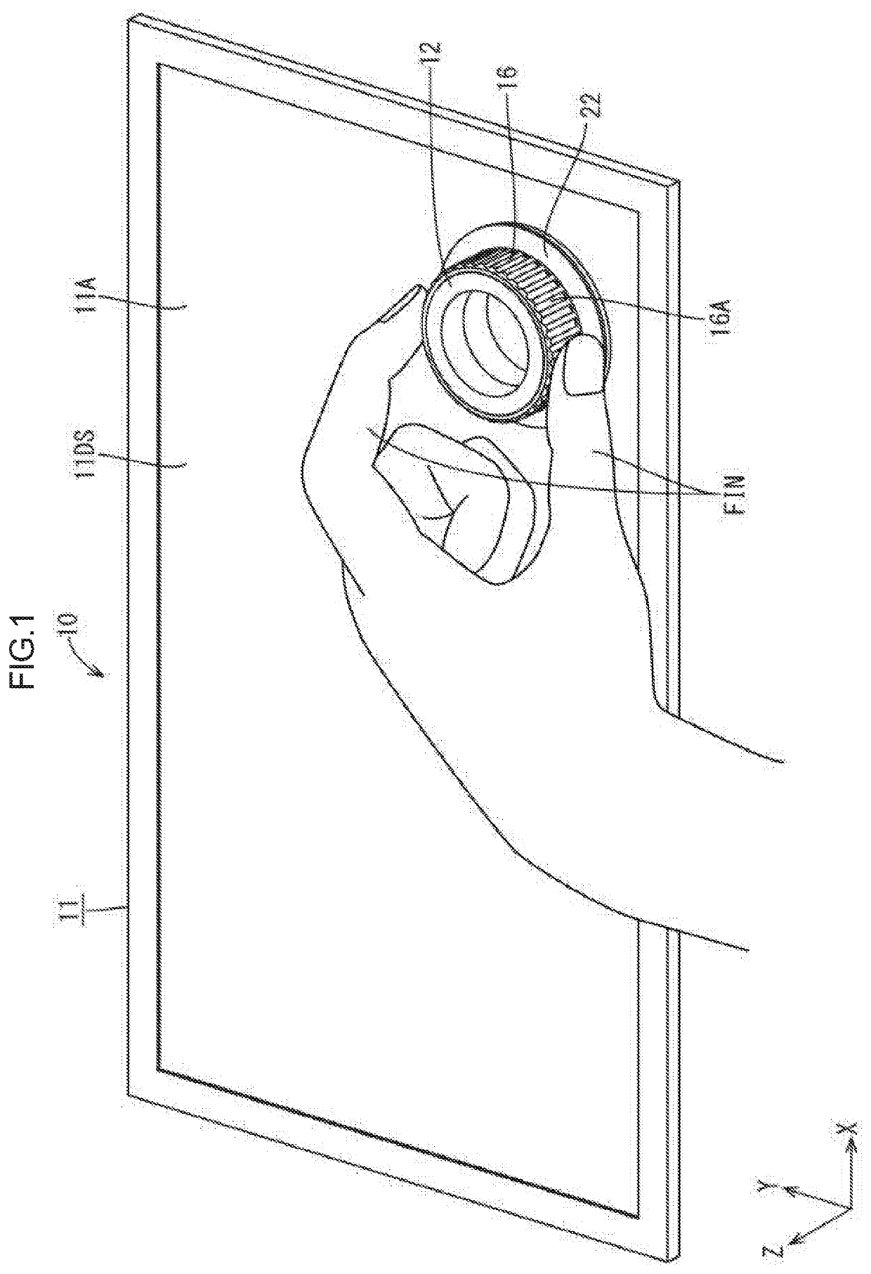 Input detecting device