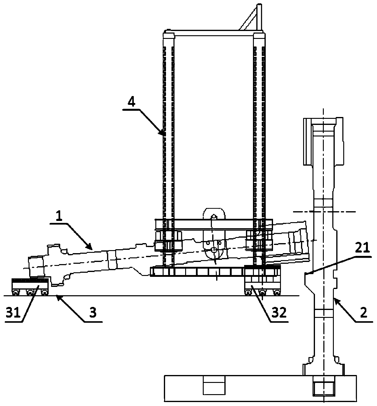 Mounting method for preventing rolling mill housings from interfering during lifting
