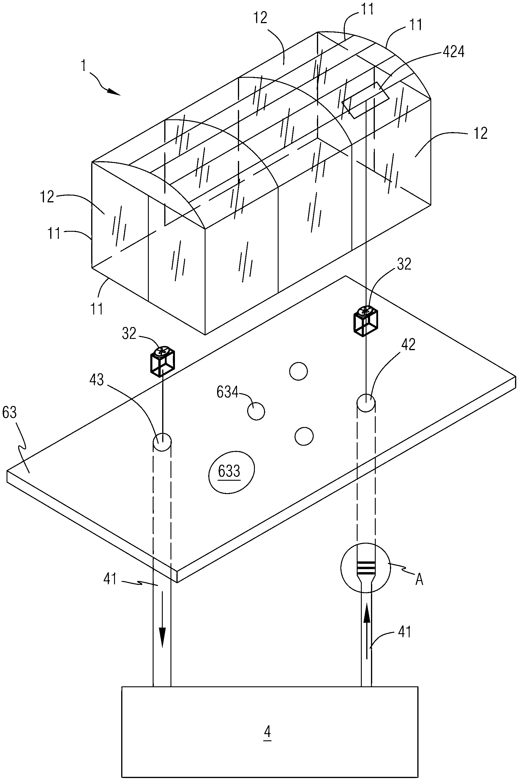 Method for reducing noise of air cleaning device of outdoor photochemical comprehensive experiment system