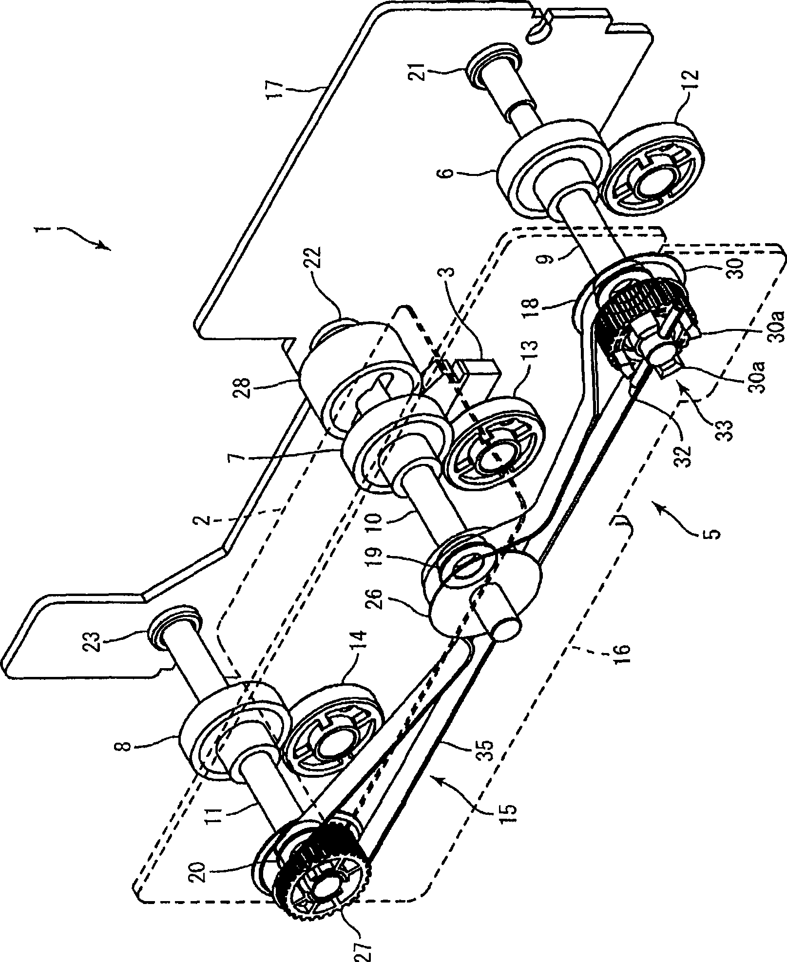 Card conveying mechanism and card guider