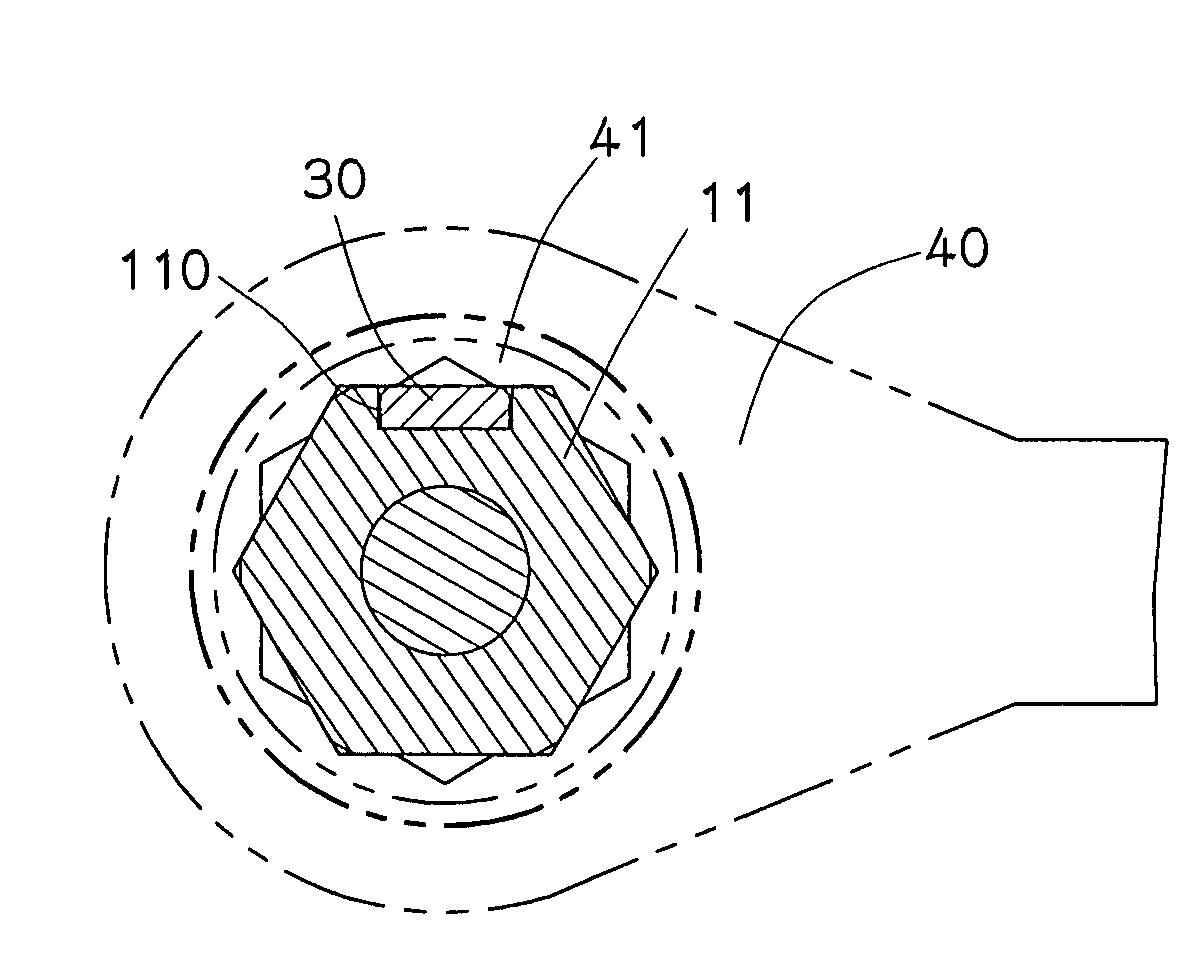 Adapter engaging structure