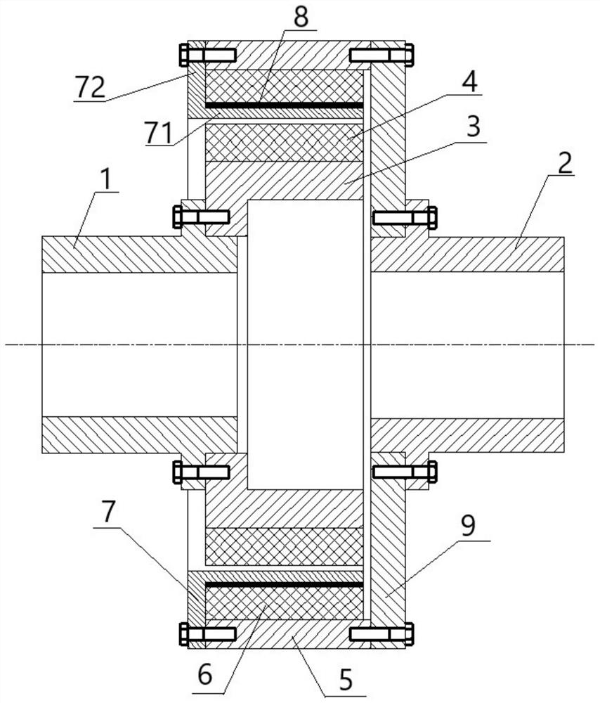 Magnetic coupler with electromagnetic slip damping