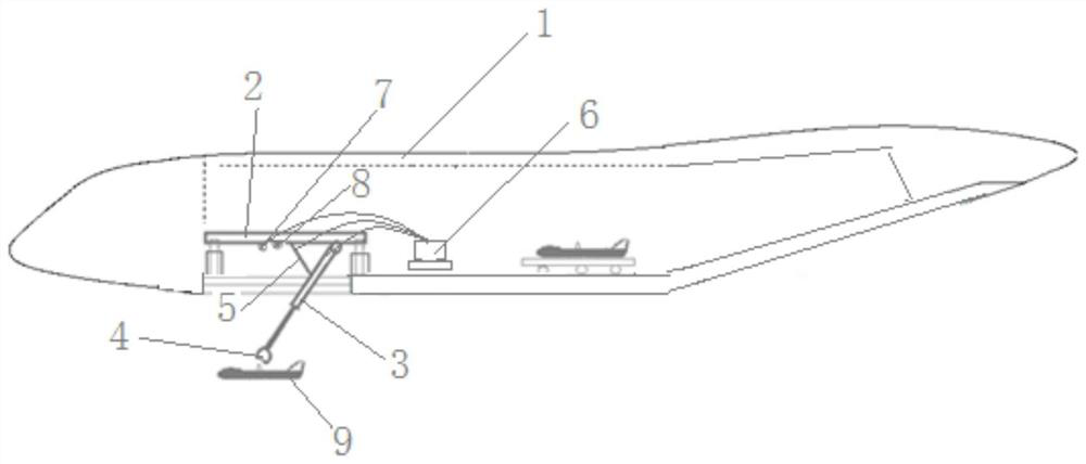 A kind of unmanned aerial vehicle air-based belly mechanical arm type recovery device and recovery method