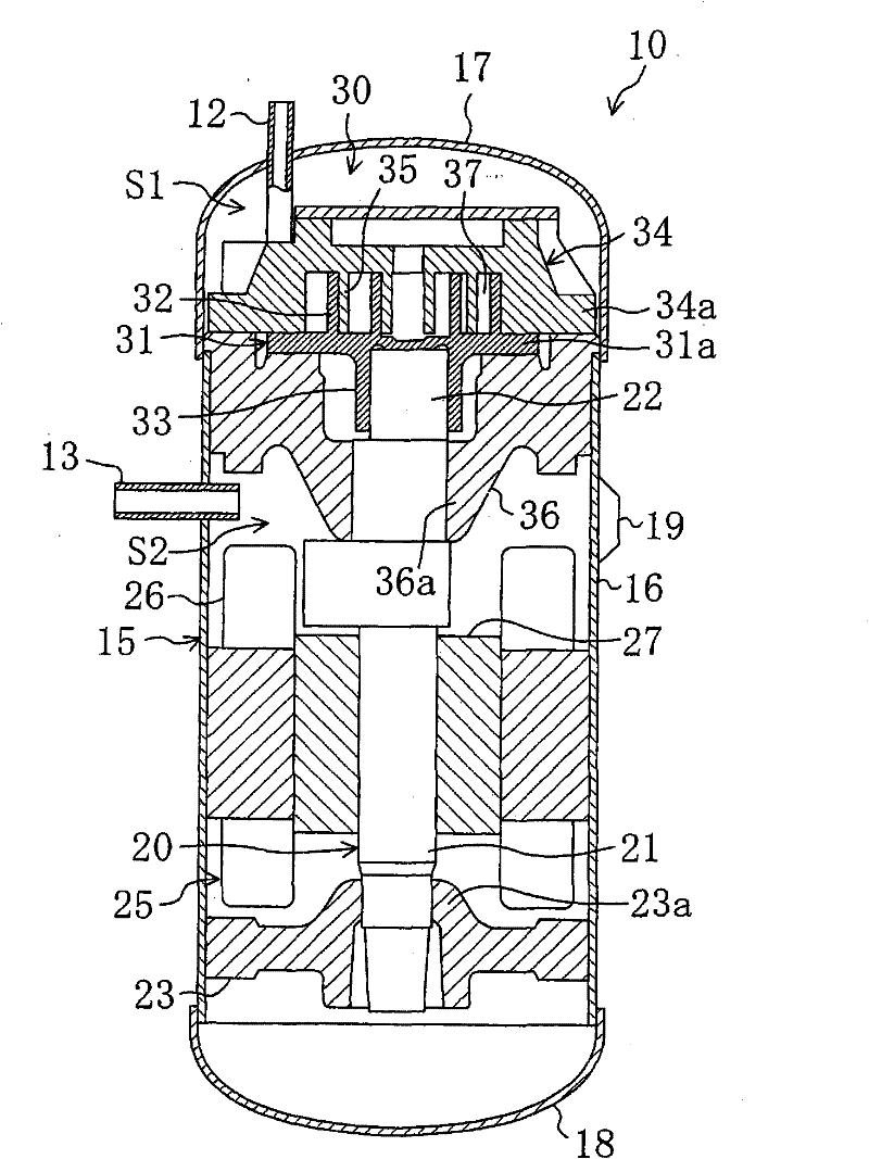 Device and method for positioning fixed scroll