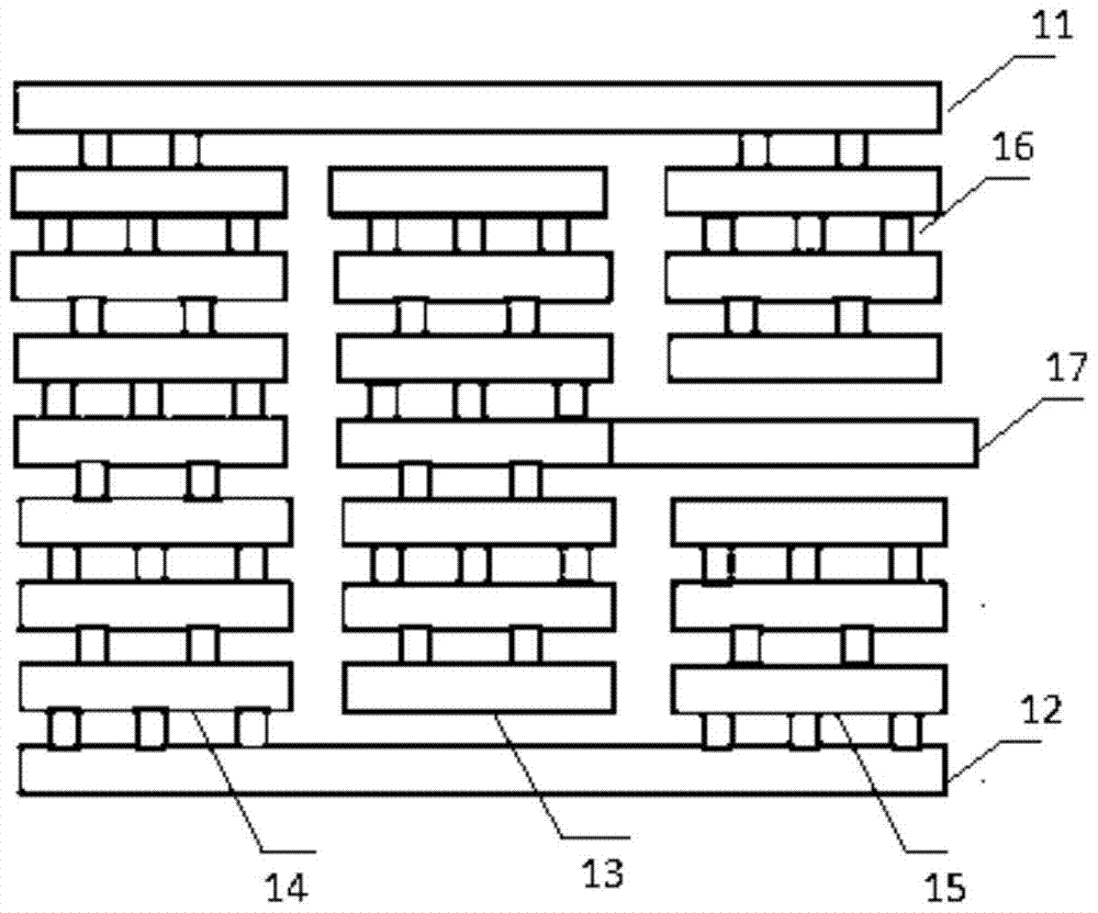 Layout method and device for realizing interference-free power supply of internal analog modules of chip