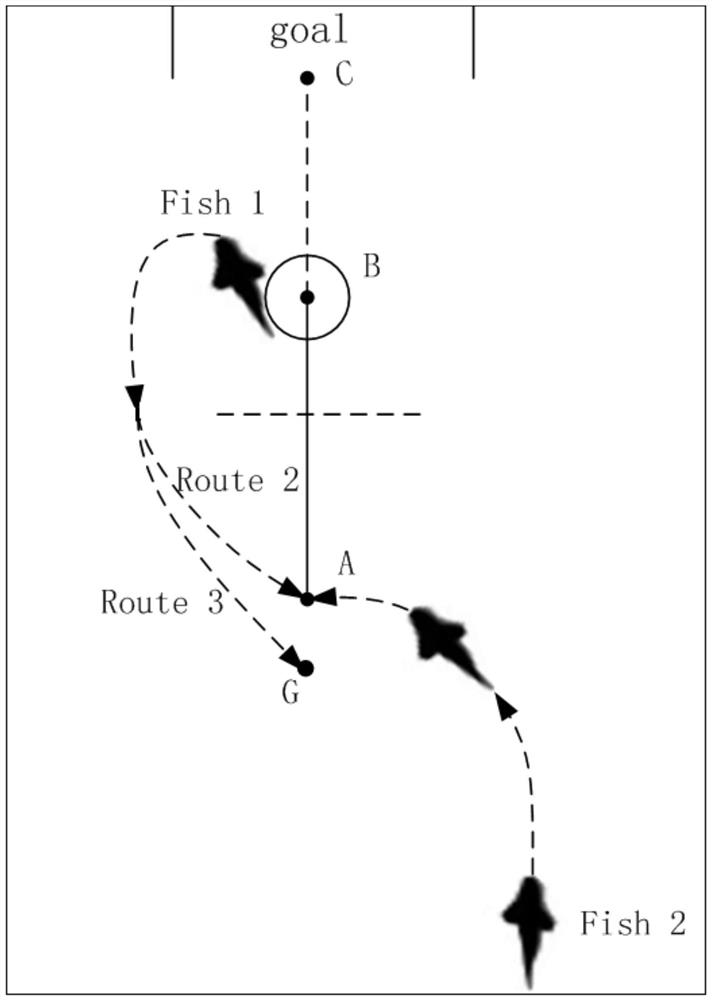 A method for controlling the motion trajectory of robotic fish group for floating object transportation