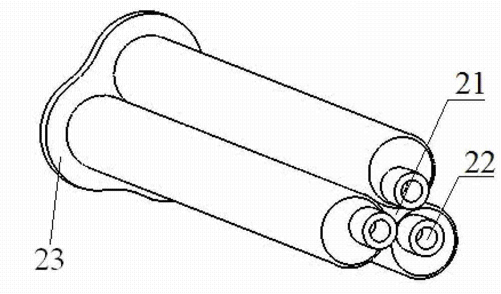 Glue blending device