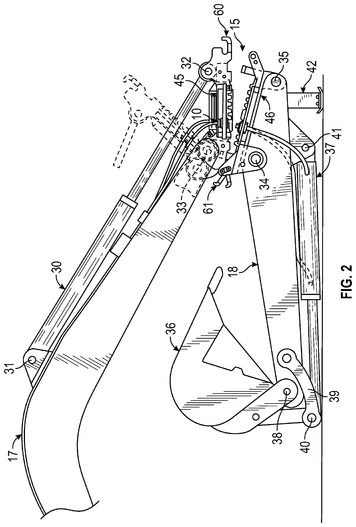 Device to couple members of a heavy-duty machine